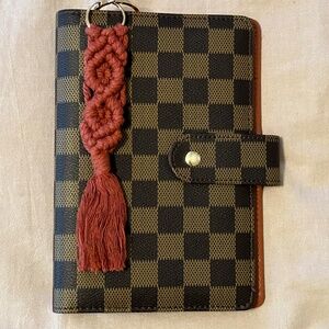 Checkered A6 Planner Cover | Agenda Organizer